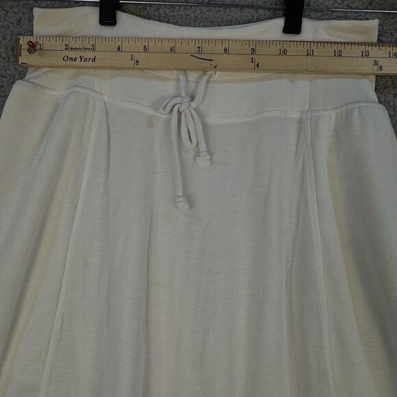 Palazzon Women’s White Soft Cotton-Blend Drawstring Pants Size 26 - Picture 9 of 9